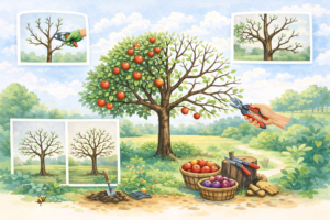 Beskärning av fruktträd – från plantering till moget träd